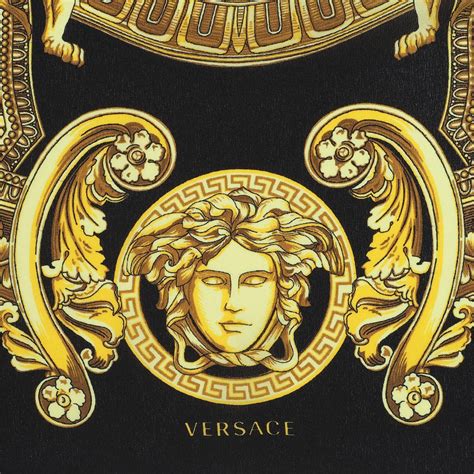 versace logo black|black and gold versace logo.